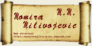 Momira Milivojević vizit kartica